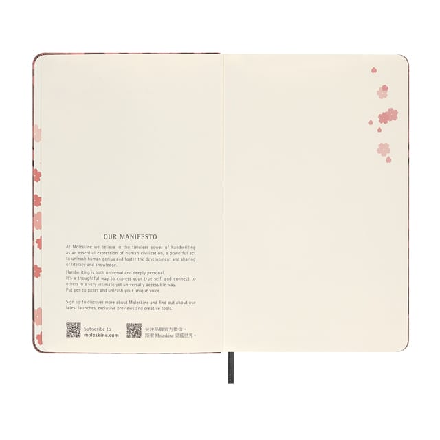 MOLESKINE（モレスキン）限定品 ノート さくら 無地 ラージサイズ LESU06QP062