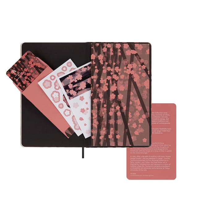 【ポイント15倍】MOLESKINE（モレスキン）限定品 ノート さくら 無地 ラージサイズ LESU06QP062
