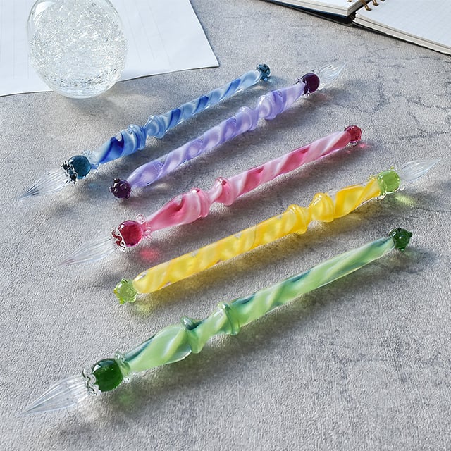 Kokeshi（コケシ）ガラスペン リボンケーン Lollipop Long