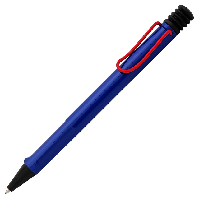 LAMY（ラミー） 限定品 ボールペン safari blue red clip（サファリ ブルーレッドクリップ） L214R