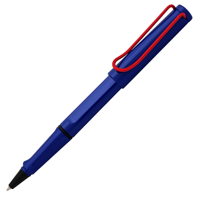 LAMY（ラミー）限定品 ローラーボール サファリ ブルーレッドクリップ L314R