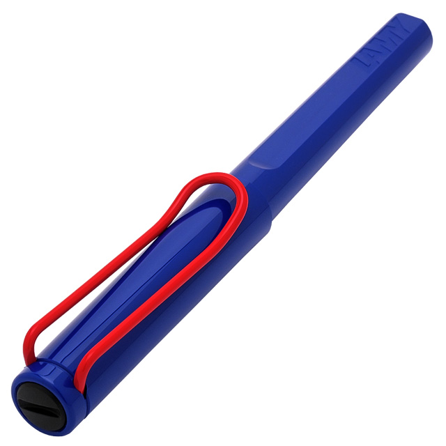 LAMY（ラミー）限定品 ローラーボール サファリ ブルーレッドクリップ L314R