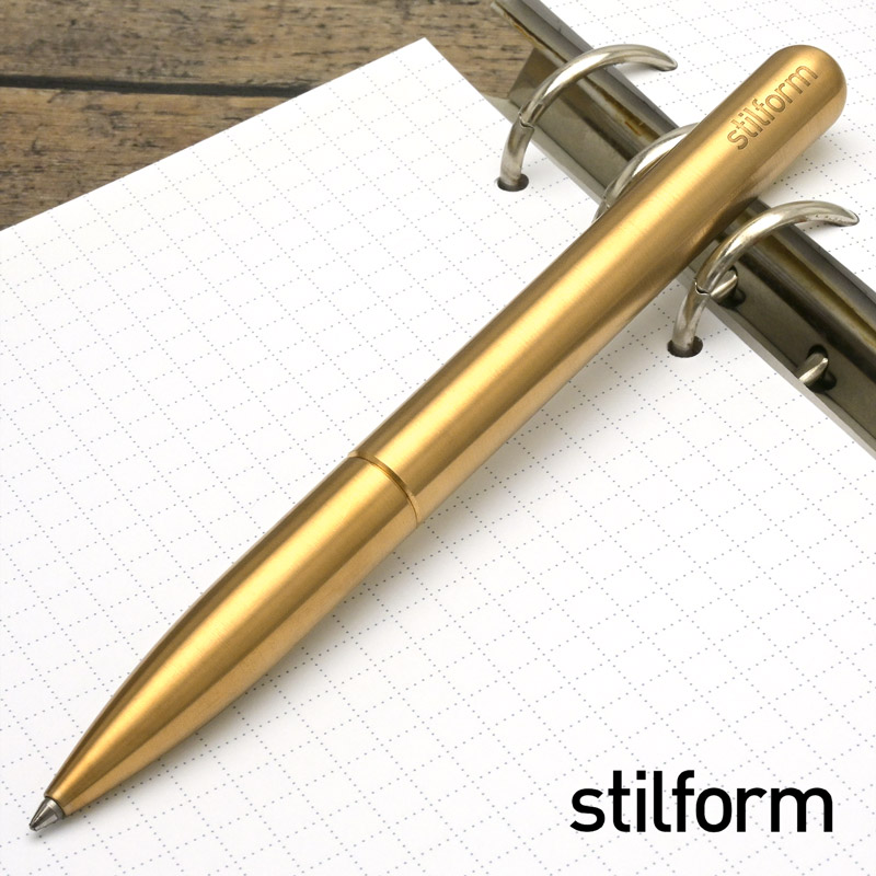 即日出荷OK】stilform（スティルフォーム）ボールペン Pen Gold Brass