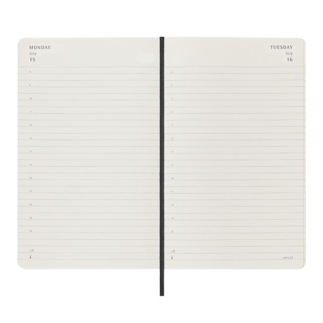 MOLESKINE（モレスキン）2023年7月はじまり デイリーダイアリー ソフトカバー ラージサイズ ブラック DSB18DC3Y24