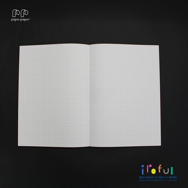 SAKAEテクニカルペーパー ノート iroful（イロフル）A5 ホワイト 5mm方眼 96頁 PI-A5NB-HW