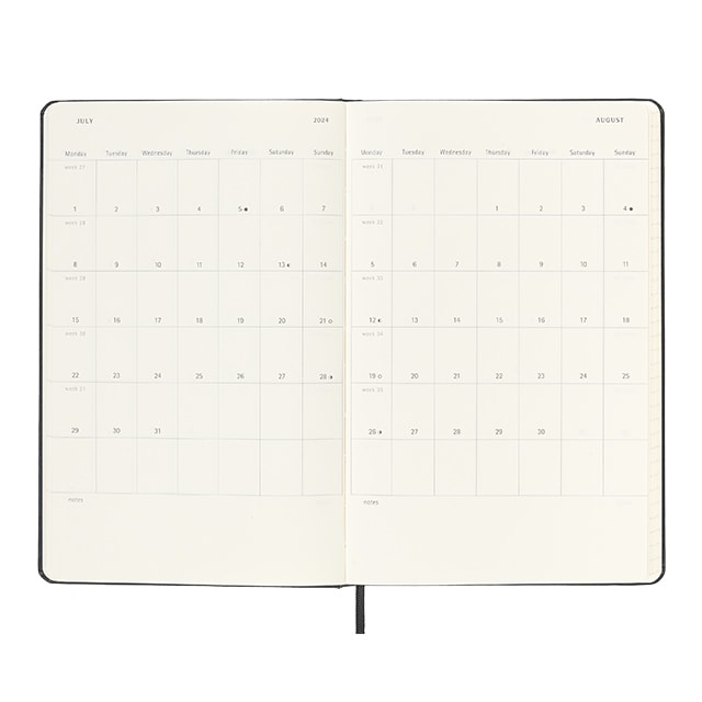 MOLESKINE（モレスキン）2024年1月はじまり デイリーダイアリー ハードカバー ラージサイズ