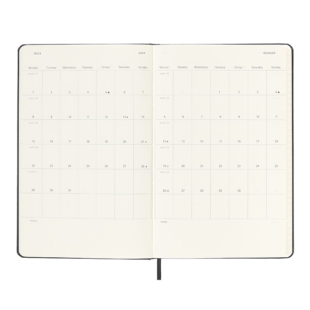 MOLESKINE（モレスキン）2024年1月はじまり デイリーダイアリー ハードカバー ラージサイズ