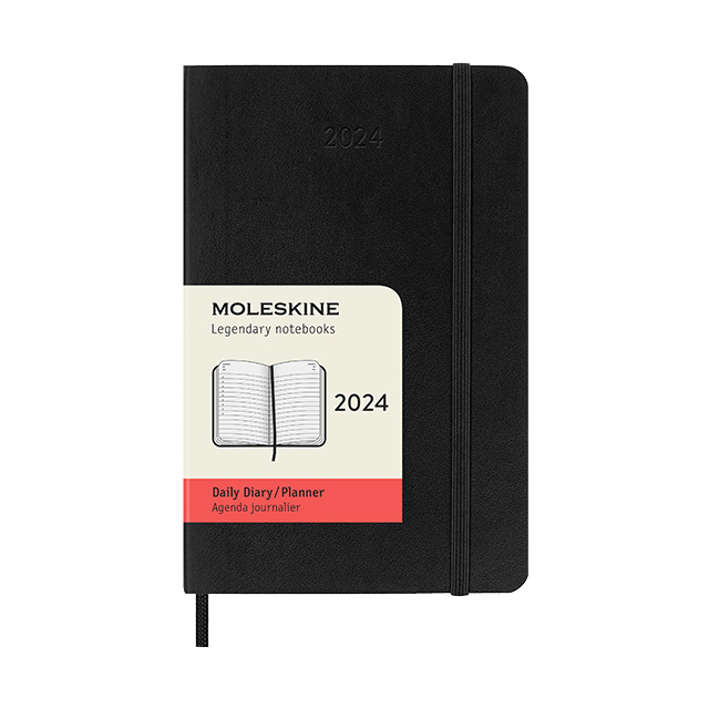 MOLESKINE（モレスキン）2024年1月はじまり デイリーダイアリー ソフトカバー ポケットサイズ