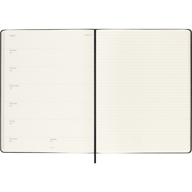 MOLESKINE（モレスキン）2024年1月はじまり ウィークリーダイアリー ハードカバー Xラージサイズ