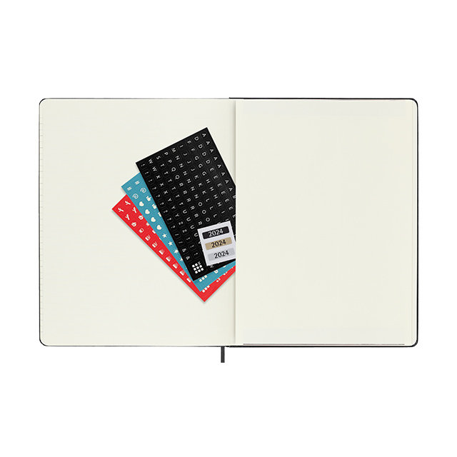 MOLESKINE（モレスキン）2024年1月はじまり プロ バーチカルウィークリーダイアリー ハードカバー Xラージサイズ ブラック DHB12PRO4Y24