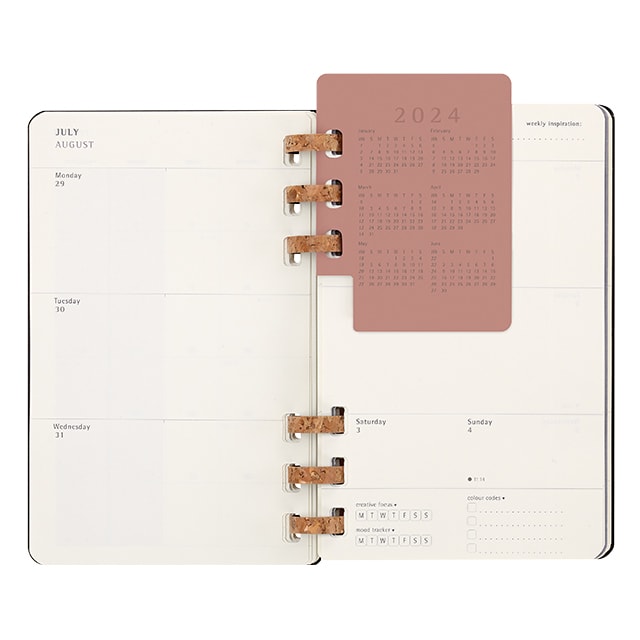 MOLESKINE（モレスキン）2024年1月はじまり スパイラルライフプランナー ラージサイズ ブラック DHSPB12MWH3Y24