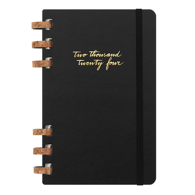 MOLESKINE(モレスキン)2024年1月はじまり スパイラルライフプランナー ラージサイズ ブラック DHSPB12MWH3Y24