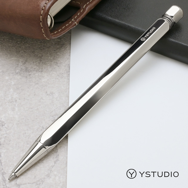 ystudio（ワイスタジオ） 限定品 ボールペン クラシック シャイニーシルバー YS-STAT-62