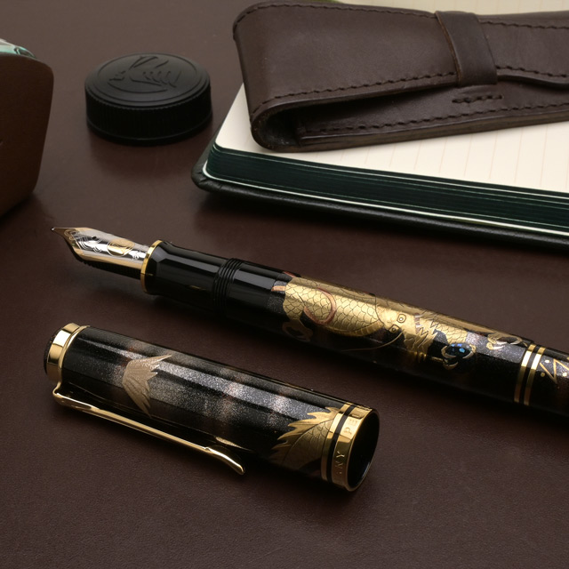 Pelikan（ペリカン）限定品 蒔絵万年筆 M1000 龍