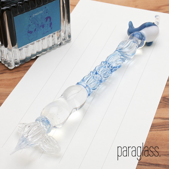 paraglass（パラグラス） ガラスペン animal glass pen くじら