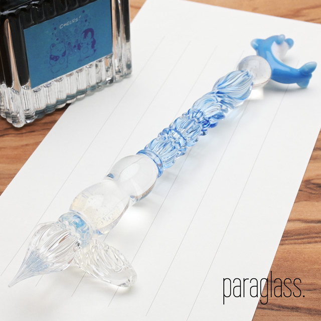 paraglass（パラグラス） ガラスペン animal glass pen いるか
