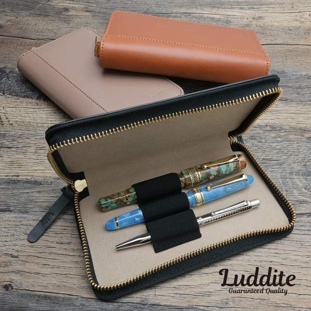 Luddite（ラダイト）ライターズペンケース バケッタレザー 3本用