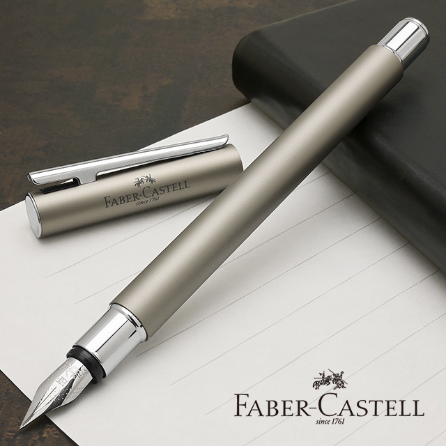 FABER-CASTELL（ファーバーカステル）万年筆 ネオスリム シルバーマット