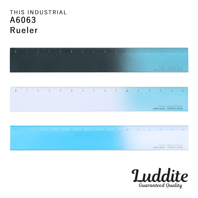 Luddite（ラダイト）定規 THIS INDUSTRIAL A6063 Ruler 15cm