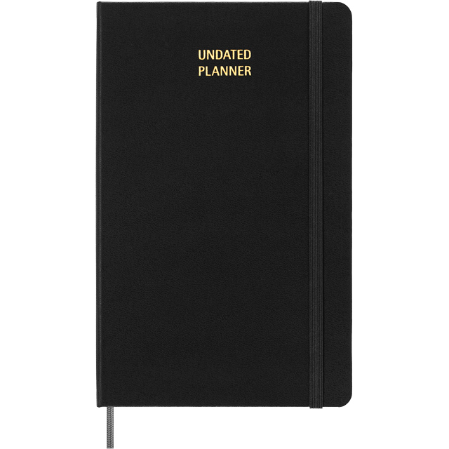 MOLESKINE(モレスキン)日付なし 12ヵ月 ウィークリーダイアリー ハードカバー ラージサイズ ブラック DHUNDB12WN301