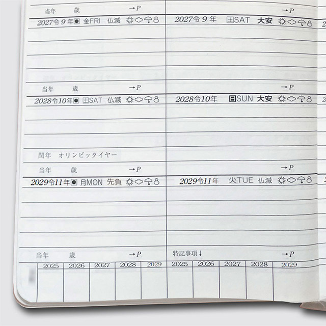 石原出版社 石原5年帳リフィル 2025年-2029年（2025年度版）H052401