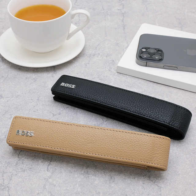 HUGO BOSS（ヒューゴボス）ペンケース クラシックグレイン 1本挿し