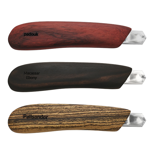Calm Wood Works（カームウッドワークス） カッターナイフ 木肌が手に馴染む銘木 カッターナイフ Wood Cutter Knife Mサイズ