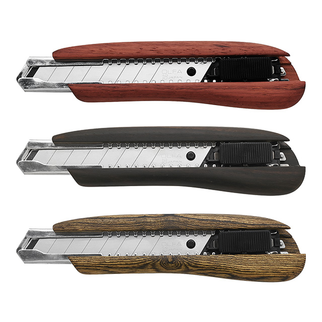 Calm Wood Works（カームウッドワークス） カッターナイフ 木肌が手に馴染む銘木 カッターナイフ Wood Cutter Knife Lサイズ
