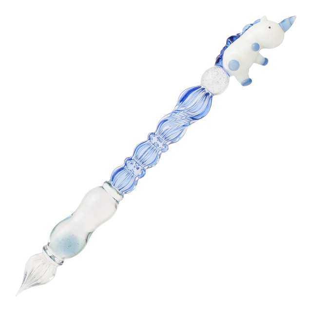 paraglass（パラグラス） ガラスペン animal glass pen ユニコーン ブルー