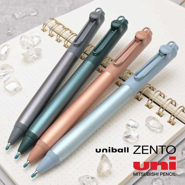 三菱鉛筆 水性ボールペン uniball ZENTO フローモデル