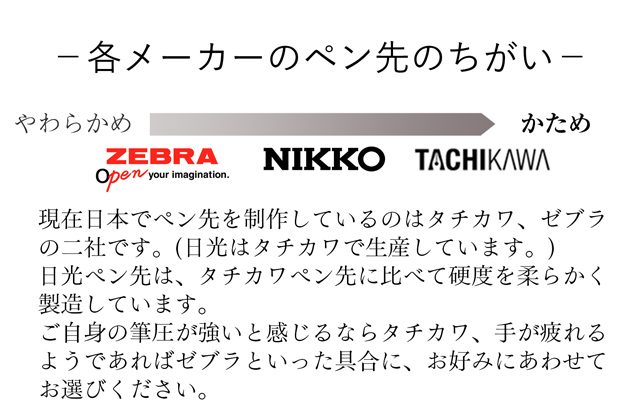 ペン先 ゼブラ ZEBRA 丸ペン-A 100本入りPM-1B-A-K