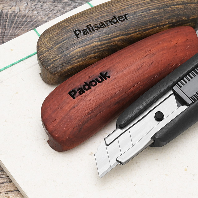 Calm Wood Works 木肌が手に馴染む銘木 カッターナイフ Sサイズ | ペン