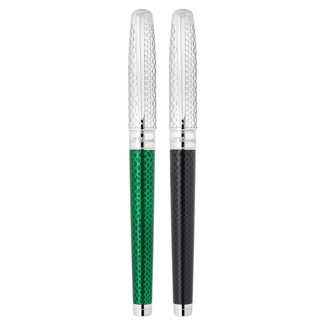 S.T. Dupont 万年筆 グリーンブラウン S.T Dupont エス・テー・デュポン 万年筆 ラインD エタニティ