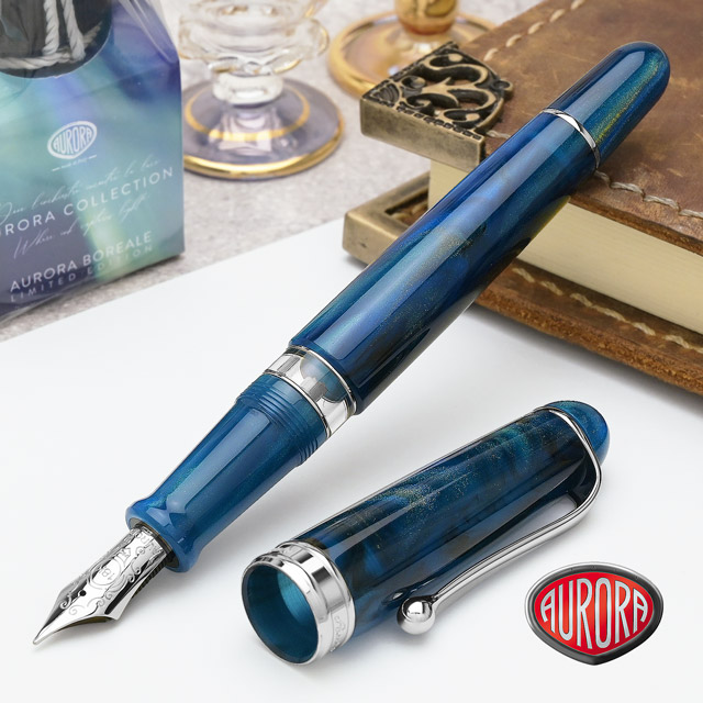 万年筆　AURORA Limited Edition　888本限定品 88 アウロラ AURORA 限定生産品 万年筆 世界限定888本 18K 水星