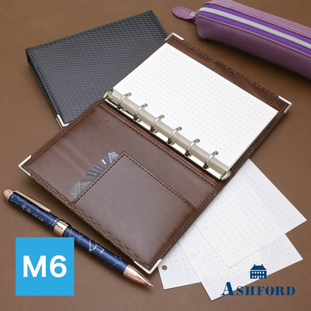 アシュフォード　システム手帳 ASHFORD アシュフォード システム手帳 ダイヤモンドレクタングル