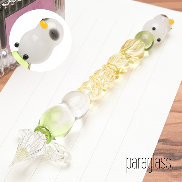 シマエナガ ガラスペン パラグラス Animal glass pen 即日出荷OK】paraglass パラグラス ガラスペン animal glass pen