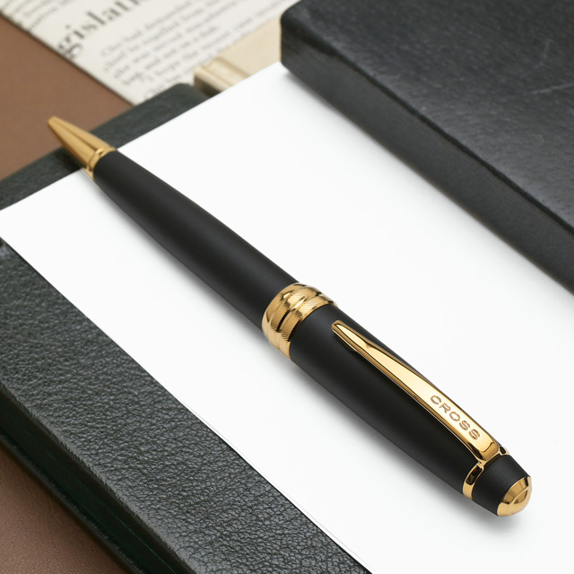 クロス ボールペン ベイリー マットブラック＆ゴールド NAT0452-24
