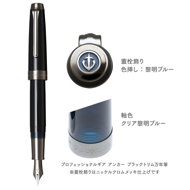 SAILOR セーラー万年筆 万年筆 プロフェッショナルギア アンカー F M B