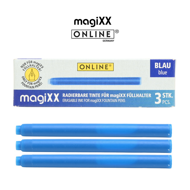 ONLINE（オンライン） カートリッジインク マジックス専用 ブルー 3本