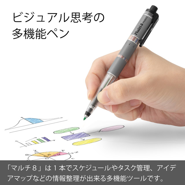 Pentel ぺんてる 芯ホルダー マルチ8 XPH802 リニューアルモデル