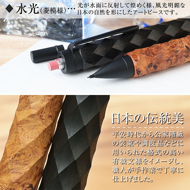 カームウッドワークス ペンシル 水光（菱模様） 0.5mm | ペンハウス