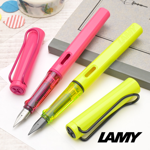 万年筆 2本セット LAMY ラミー 2026年限定 万年筆 サファリ ネオンピンク ネオンイエロー