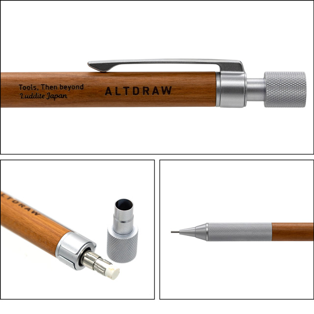 シャーペン 0.5mm ラダイト Luddite ALTDRAW Wood Model 0.5mm | ペン