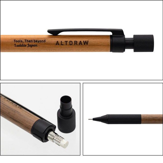 シャーペン 0.5mm ラダイト Luddite ALTDRAW Wood Model 0.5mm | ペン