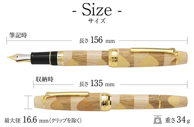 セーラー万年筆 限定品 創業115周年記念 万年筆 HIROSHIMA 寄木細工品