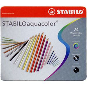 STABILO（スタビロ） 色鉛筆 アクアカラー 24色セット 1624-5