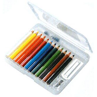三菱鉛筆 色鉛筆 ユニ・ウォーターカラー ぬり絵用コンパクトセット12色 ベーシックトーン UWCNCS12C1
