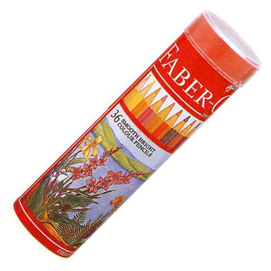 ファーバーカステル 色鉛筆 74417 36色（赤色丸缶入）