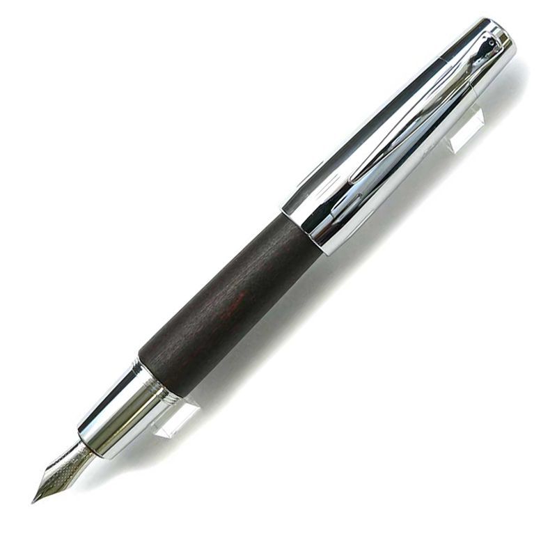 FABER-CASTELL（ファーバーカステル） 万年筆 デザインシリーズ エモーション ウッド&クローム 梨の木 ダークブラウン 14821