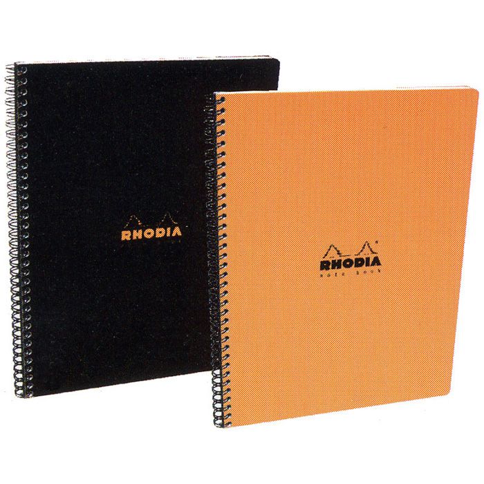 Rhodia ロディア メモ帳 ノート クラシック ダブルリングノート オレンジ 横罫 単品 世界の筆記具ペンハウス